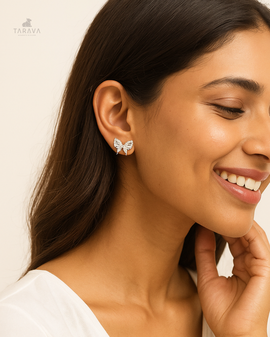 Celestial Butterfly Sterling Silver Earrings