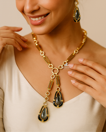 Luxury Gold-Toned Silver Necklace