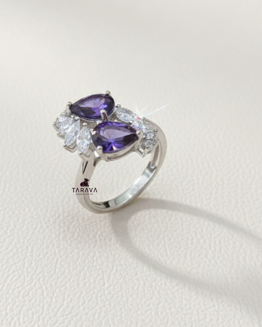 Sterling Silver Lavender Stone Ring