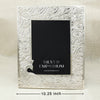 Elegant Silver Peacock Motif Photo Frame