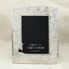 Elegant Silver Peacock Motif Photo Frame