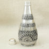 Handcrafted Silver Finish Water Bottle – Layered Floral Band Design