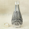 Handcrafted Silver Finish Water Bottle – Ornate Teardrop Design