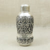 Handcrafted Silver Finish Water Bottle – Traditional Floral Engraving