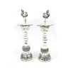 Mayur Samay – 2 Pc Pair (Peacock Design Silver Lamps)