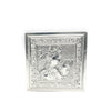 Elegant Silver Dry Fruit Box with Embossed Royal Motif