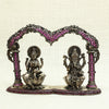 Silver Laxmi Idol and Lord Ganesha with Ornate Arch