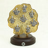 Ashtalaxmi-floral design Gold Polished Decorative Idol