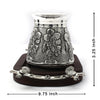 Silver Lota Set with Floral Engraving