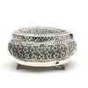 Silver Dry Fruit Box with Intricate Hand Engraving
