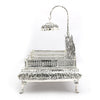 Silver Singhasan – Antique Finish Throne for Idols