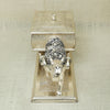 Elegant Silver & Gold-Toned Dry Fruit Box – Antique Floral Camel Cart Design