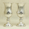 Luxurious Silver Wine Goblets – Ornate Floral Embellishments
