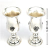 Luxurious Silver Wine Goblets – Ornate Floral Embellishments