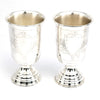 Elegant Silver Wine Goblets – Handcrafted Floral Engraving