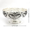 Elegant Silver Bowl with Floral Engraving