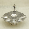 Exquisite Silver Pancharti – Traditional Five-Wick Aarti Lamp