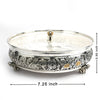 Ornate Silver Kachola with Lid – Antique Floral Design