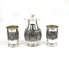 Ornate Silver Jug & Glass Set – Antique Floral Design