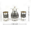 Ornate Silver Jug & Glass Set – Antique Floral Design