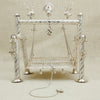 Silver Decorative Jhula with – Floral & Bird Design
