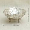 Elegant Silver Bowl with Cutwork Design