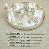Elegant Silver Dinner Thali Set – Complete Traditional Dining Ensemble