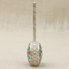 Meena Work Pure Silver Junjuna – Traditional Hexagonal Baby Rattle with Colorful Enamel