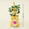 Silver Gold Polished Tulsi Plant Idol – Sacred Decor for Pooja & Home Temples