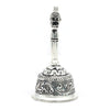 Antique Finish Silver Pooja Bell – Nandi Handle with Ornate Engravings