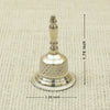 Antique Finish Silver Pooja Bell – Traditional Diamond-Cut Design