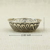 Antique-Style Silver Bowl with Leaf Motif