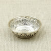 Antique-Style Silver Bowl with Leaf Motif
