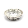 Antique-Style Silver Bowl with Leaf Motif