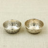 Set of 2 Designer Silver Katoris – Textured & Carved