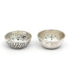 Set of 2 Designer Silver Katoris – Textured & Carved