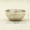 Traditional Silver Pooja Bowl with Auspicious Motifs
