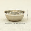 Plain Silver Pooja Bowl with Polished Rim