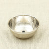 Plain Silver Pooja Bowl with Polished Rim
