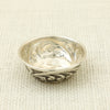 Intricately Engraved Silver Katori – Antique Finish