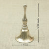 Antique Finish Silver Pooja Bell – Ornate Floral Handle Design