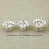 Antique Finish Silver Lotus Diya Set – Handcrafted Floral Design