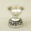 Pure Silver Beak Deepak – Ornate Handcrafted Oil Lamp with Floral Base
