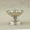 Antique Finish Silver Lotus Diya – Petal Design with Ornate Base