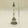 Silver Hanuman Bell – Devotional Ghanti with Folded Hands Idol