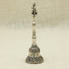 Silver Hanuman Bell – Devotional Ghanti with Folded Hands Idol