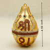 Decorative Golden Nariyal – Embellished with Stones and "Shree" Symbol
