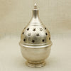 Silver-Toned Akhand Deepak with Star Cutwork – Eternal Diya for Pooja