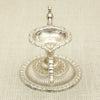 Antique Silver-Plated Peacock Single Diya – Elegant Pooja Lamp Décor