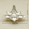 Silver Panch Aarti Diya – Lord Balaji Design